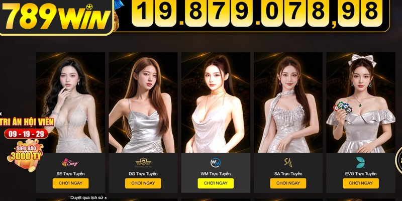 Thao tác đăng ký tài khoản để cách vào sảnh casino 789WIN chuẩn
